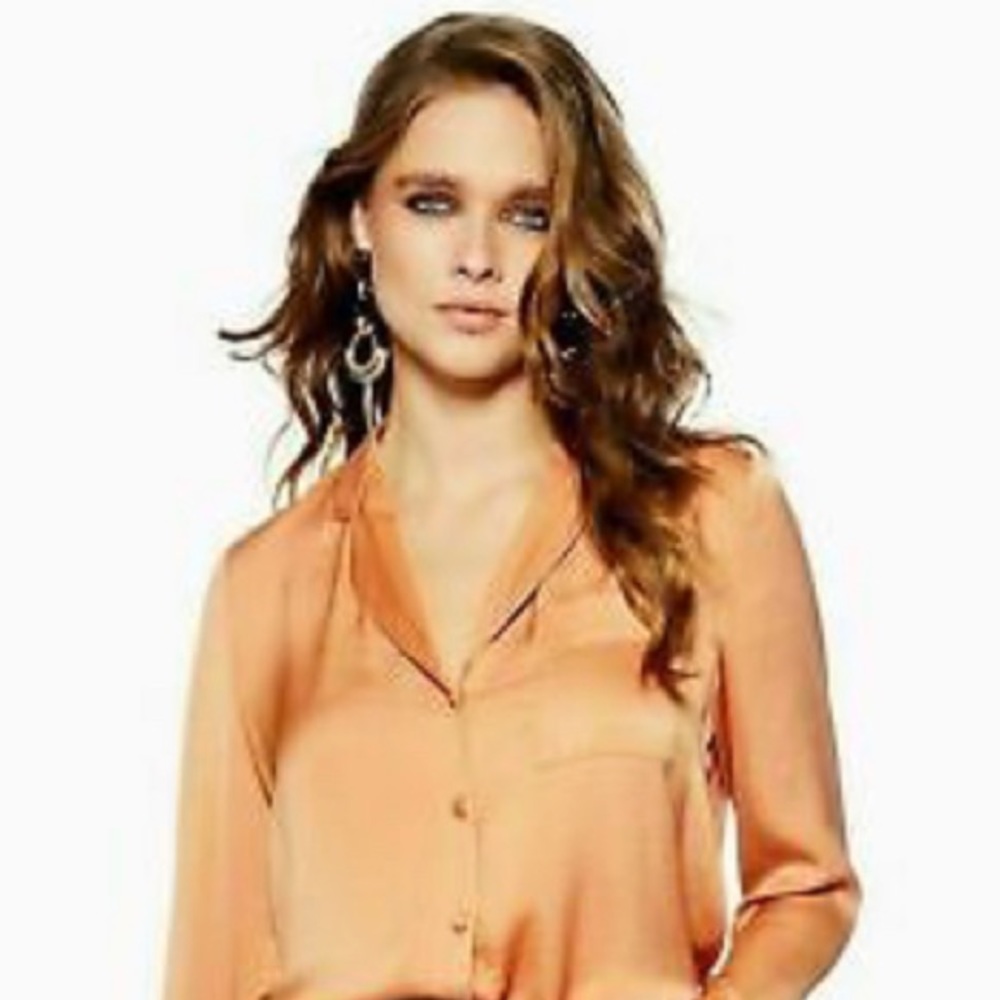 Topshop Satin Blouse